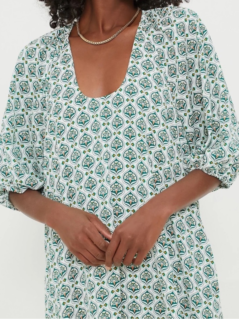 Hyacinth House Green Leaves Laurel Maxi Dress - Picture 2 of 9